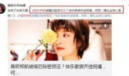 圈内人士爆料吴昕郑凯,圈内人士爆料甜蜜互动引关注